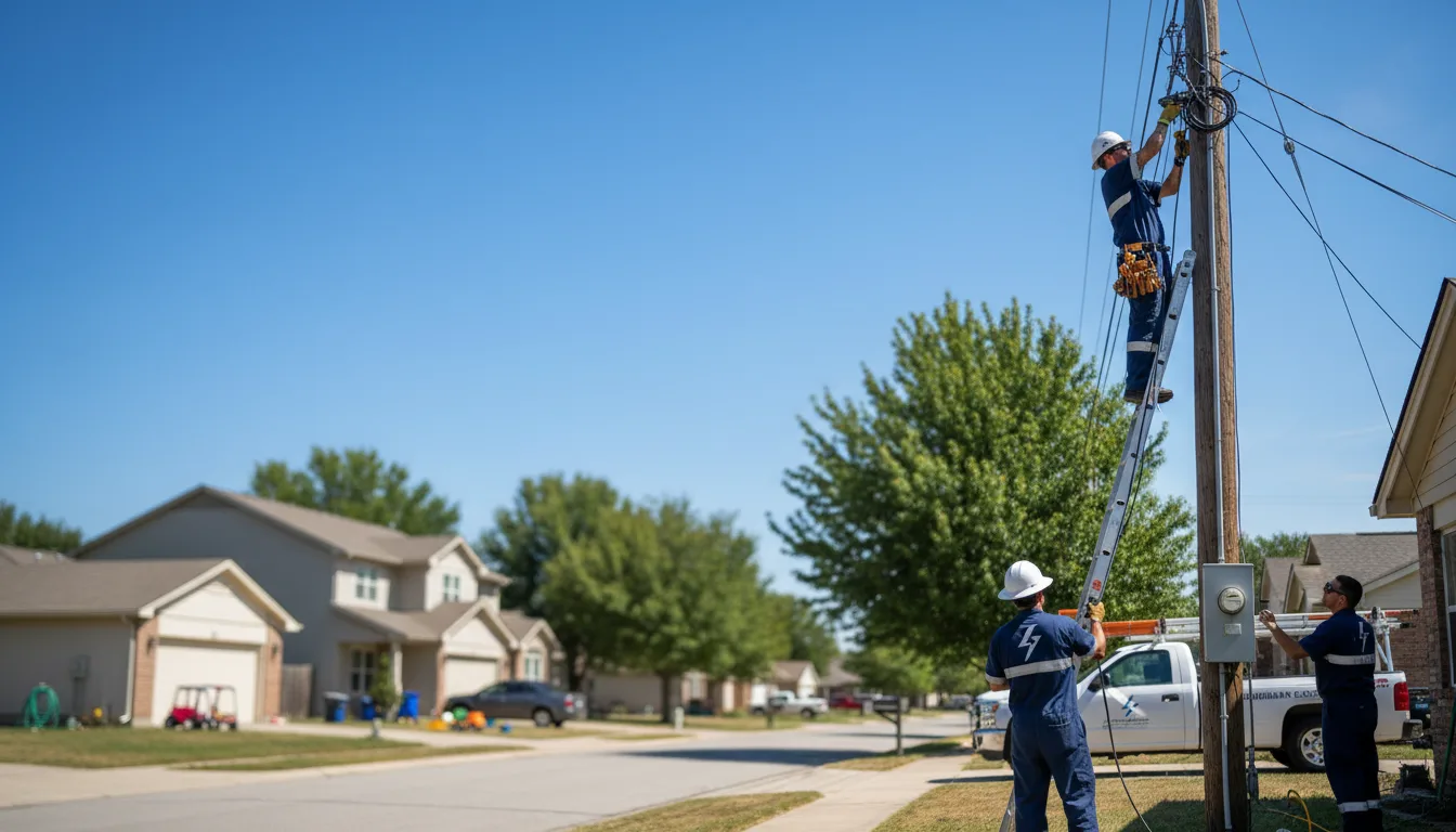 Residential electrician providing installation services in Pine Haven, WY